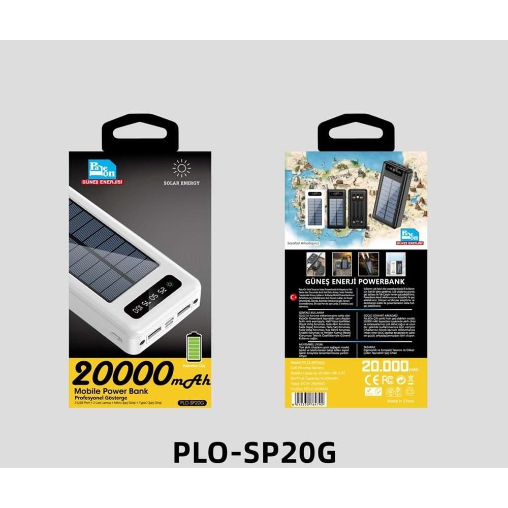 POWER BANK 20000 MAH PLO-SP20G