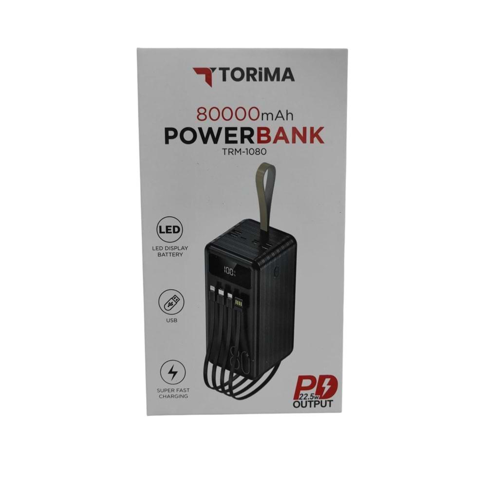 80.000 MAH POWER BANK 22.5W (TRM-1080)