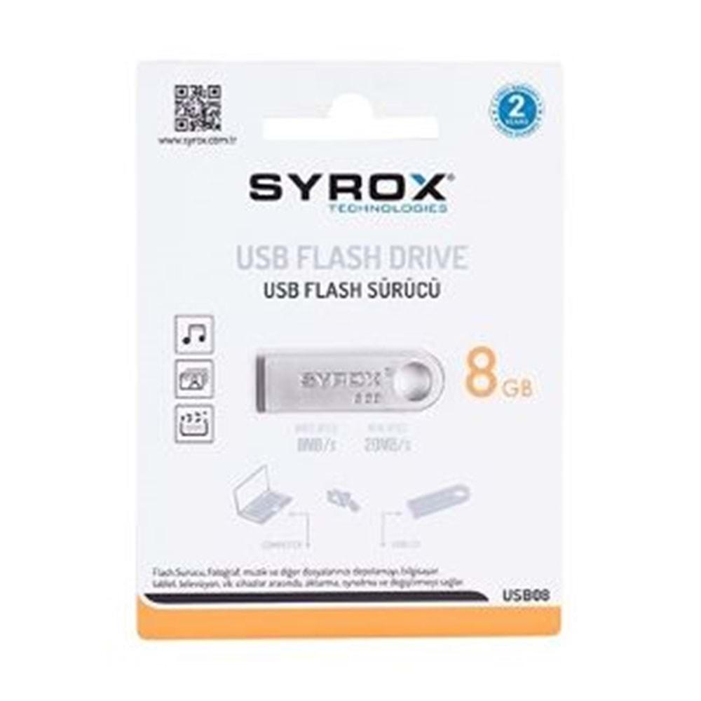 8 GB FLASH METAL SYROX