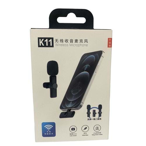 BLUETOOTH LIGHTNING YAKA MİKROFONU K11