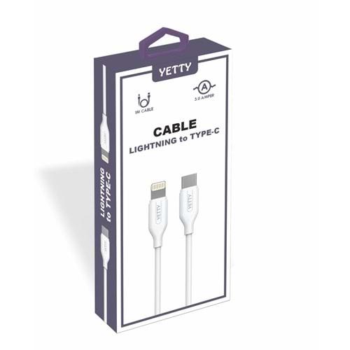 LIGHTNING TO TYPE-C KABLO BEYAZ (YKB-08)