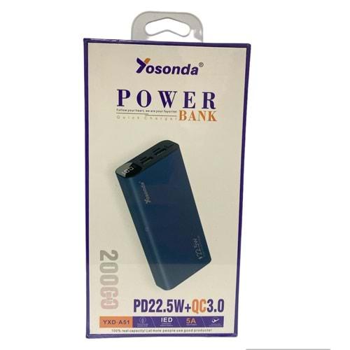 POWER BANK 20000 MAH YXD-A51