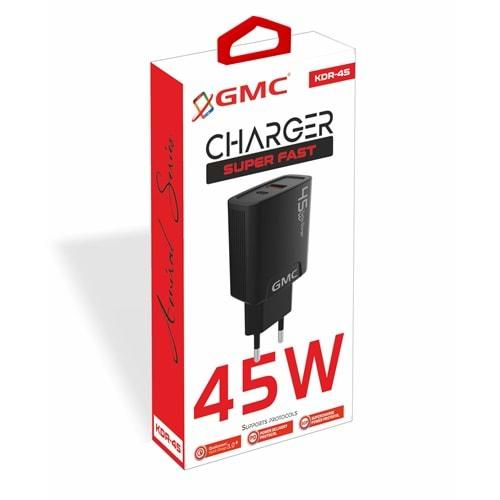 PD+USB ŞARJ 45W GMC (KDR-45B)