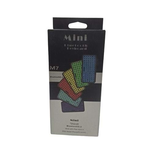 KABLOSUZ MİNİ KLAVYE (RGB M7)