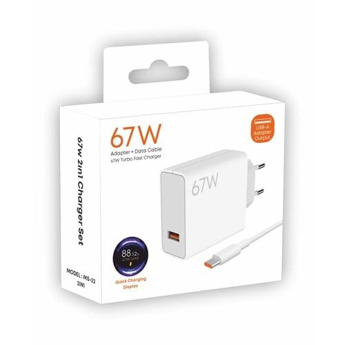 TYPE-C 67W ŞARJ ORJ.TİP (MS-22)