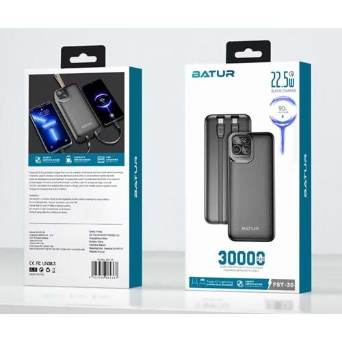 POWER BANK 30000 MAH 22.5W (FST-30)