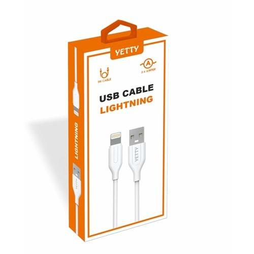 LIGHTNING USB KABLO BEYAZ (YKB-02)-10LU