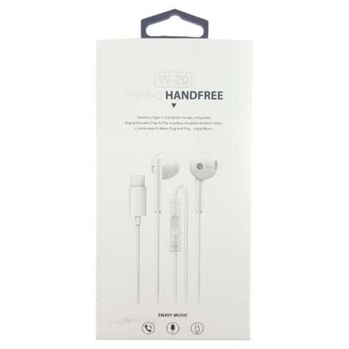 TYPE-C KULAKLIK BEYAZ W-20