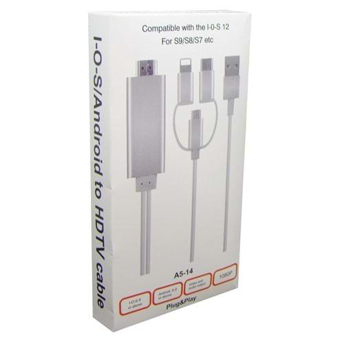 3İN1 HDMI KABLOSU A5-14